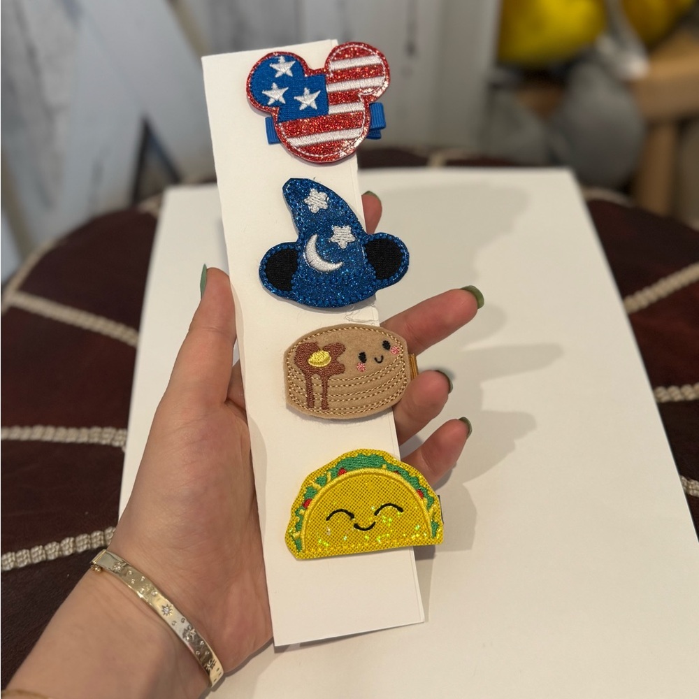 NWT handmade hair clips